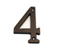 U Need Hardware HN006-613/10B Solid Brass House Numbers 6" - Oil-Rubbed Bronze