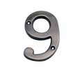 U Need Hardware HN004-620/15A Solid Brass House Numbers 4" - Antique Nickel/Pewter