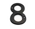 U Need Hardware HN006-622/019 Solid Brass House Numbers 6" - Matte Black