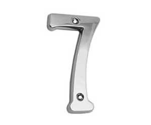 U Need Hardware HN004-625/026 Solid Brass House Numbers 4" - Polished Chrome