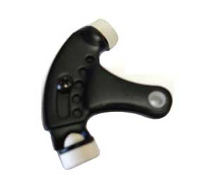 U Need Hardware HP800-622/019 Heavy Duty Adjustable Hinge Pin Door Stop - Matte Black