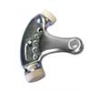 U Need Hardware HP800-626/26D Heavy Duty Adjustable Hinge Pin Door Stop - Satin/Brushed Chrome