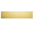 U Need Hardware KP834-605/US3 8" x 34" Solid Brass Kick Plate - Polished Brass