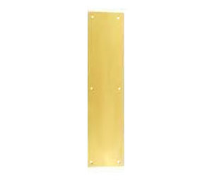 U Need Hardware PS315-605/US3 Solid Brass Push Plate - 3 1/2" x 15", Polished Brass