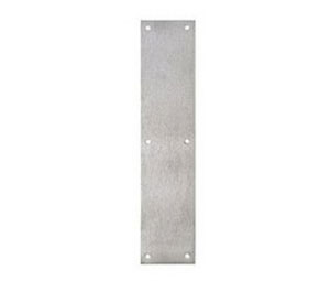 U Need Hardware PS315-630/32D Solid Brass Push Plate - 3 1/2" x 15", Stainless Steel