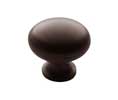 U Need Hardware RK100-613/10B Solid Brass 1" Cabinet Round Knob - Oil-Rubbed Bronze