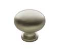 U Need Hardware RK114-619/015 Solid Brass 1-1/4" Cabinet Round Knob - Satin/Brushed Nickel