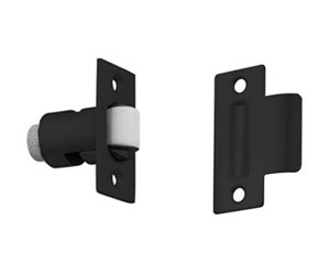 U Need Hardware RL800-622/019 Solid Brass Heavy Duty Roller Latch with T-Strike - Matte Black
