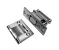 U Need Hardware RL900-626/26D Solid Brass Heavy Duty Roller Latch with Full Lip Strike - Satin/Brushed Chrome
