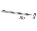U Need Hardware SB006-625/026 Solid Brass Surface Bolt 6" - Polished Chrome Slide Bolt