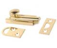 U Need Hardware SB002-605/US3 Solid Brass Surface Bolt 2" - Polished Brass Slide Bolt