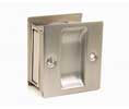 U Need Hardware SD300-619/015 Solid Brass Pocket Door/ Sliding Door Pull: Passage - Satin/Brushed Nickel
