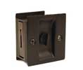 U Need Hardware SD302-613/10B Solid Brass Pocket Door/ Sliding Door Pull: Privacy - Oil-Rubbed Bronze