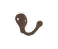 U Need Hardware SH200-613/10B Solid Brass Wardrobe Single Hook - Oil-Rubbed Bronze