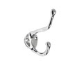 U Need Hardware SH300-625/026 Solid Brass Wardrobe Coat and Hat Hook - Polished Chrome