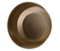 U Need Hardware WB100-609/US5 Solid Brass 1" Convex Wall Bumper, Wall Door Stop: Antique Brass