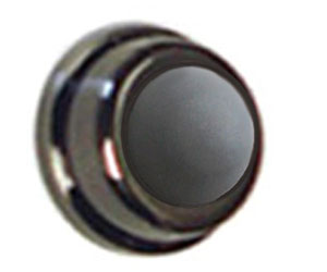 U Need Hardware WB100-620/15A Solid Brass 1" Convex Wall Bumper, Wall Door Stop: Antique Nickel/Pewter