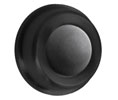 U Need Hardware WB100-622/019 Solid Brass 1" Convex Wall Bumper, Wall Door Stop: Matte Black