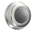 U Need Hardware WB100-625/026 Solid Brass 1" Convex Wall Bumper, Wall Door Stop: Polished Chrome