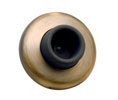 U Need Hardware WB200-609/US5 Solid Brass 2-1/2" Concave Wall Bumper, Wall Door Stop: Antique Brass
