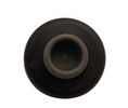 U Need Hardware WB200-622/019 Solid Brass 2-1/2" Concave Wall Bumper, Wall Door Stop: Matte Black