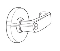 Ultra Hardware 02059 Lever Entry For Wide Head Panic Bars