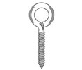 Ultra Hardware 61092 Card of 10 Small Eye Zinc Plated Screw Eye