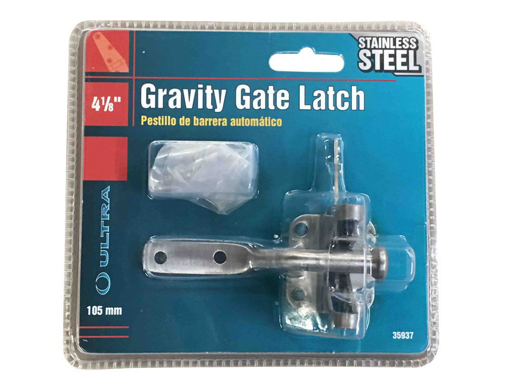 Ultra Hardware 35937 SelfLocking Gravity Lever Gate Latch
