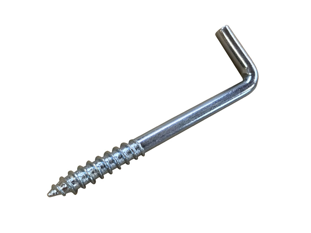 Ultra Hardware 61082 Card of 4 Zinc Plated Square Screw Hook