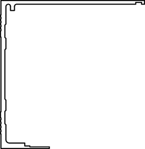 Besam US01-0440-LLCL Swingmaster Fixed Cover- Clear