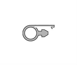 Pemko EV47GR 96 Eco-V Bio-based 96" Replacement Vinyl - Gray