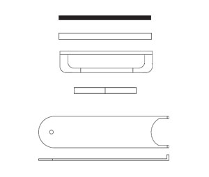 AJW VSD-015 Installation Kit for Vanity Mounted Soap Dispensers