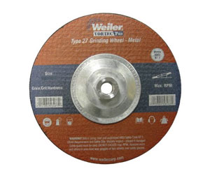 Weiler 804-56455 Vortec Pro® Type 27 Grinding Wheel - 4 1/2" Diam
