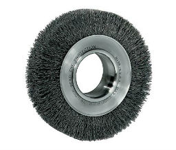 Weiler 804-03150 Trulock™ Wide-Face Crimped Wire Wheels - 8" Diam - 0.0147" Wire Size