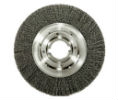 Weiler 804-06490 Trulock™ Medium-Face Crimped Wire Wheels - 8" Diam - 0.0118" Wire Size - Stainless Steel 