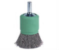 Weiler 804-11010 Coated-Cup Crimped Wire End Brushes - 1/2" Diam - 0.0060" Wire Size - Stainless Steel Material 