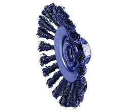 Weiler 804-13476 Dualife® Knot Wire Bevel Wheels - 4 1/2" Diam - Steel Material