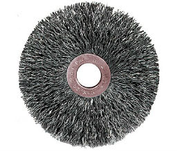 Weiler 804-15573 Copper Center™ Small Diameter Wire Wheels - 3" Diam - 0.0140" Wire Size