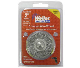 Weiler 804-36209  Vortec Pro® Stem Mounted Crimped Wire Wheels - 2" Diam
