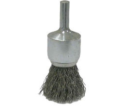 Weiler 804-36046 Vortec Pro® Stem Mounted Crimped Wire End Brushes - 3/4" Diam