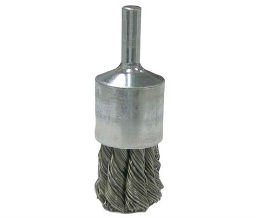 Weiler 804-36050 Vortec Pro® Stem Mounted Crimped Wire End Brushes - 3/4" Diam