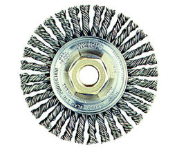 Weiler 804-08756 Dualife® Stringer Bead Twist Knot Wire Wheels - 5" Diam - 0.0200" Wire Size