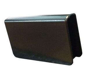 Wood Technology WY7011 Strike Plate - Flush Style, Black - 1 Each