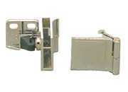 Wood Technology WY2256N Black Side Wall Mounted Glass Door Hinge for Overlay Door - 1 Pr.