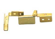 Wood Technology WY7075 Black Side Wall Mounted Glass Door Hinge for Overlay Door - 1 Pr.