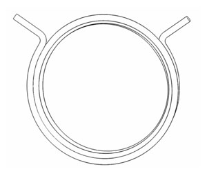 Yale 14-5401-1077 Lever Return Spring for 5400LN Series