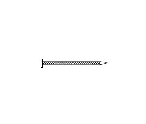 Zero 16Z Flat Head Steel Nail lb - Zinc Plated
