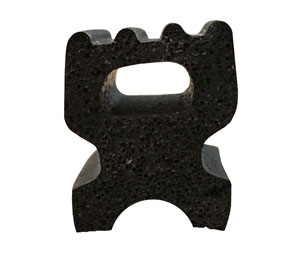 Zero 363N 12" Sponge Neoprene Insert only for Style 270 Head and Jamb Gasketing