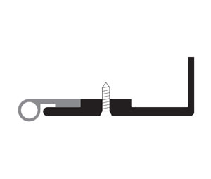 Zero 428A 4070 Aluminum Head Protection with Neoprene for Door Closers