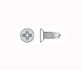 Zero 7241Z Flat Undercut Phillips Head Self-drilling Screw - Zinc Plated